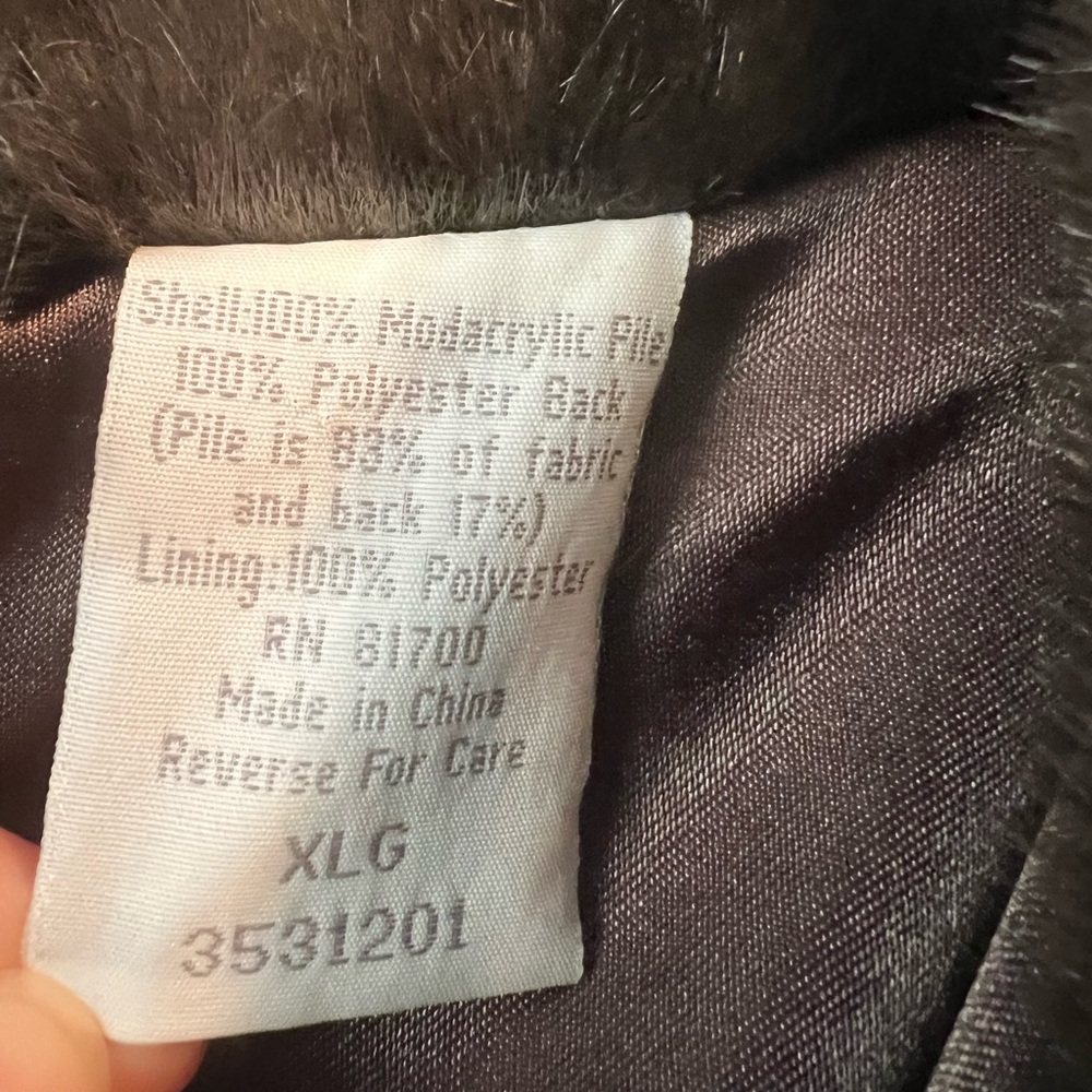 Blair Dark Brown Faux Fur Coat dynasty 80s glam grandma’s closet - Picture 3 of 5